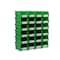 Triton Products Stacking Hanging Interlocking Bins, Polypropylene, Green, 7-3/8" L x 4-1/8" W x 3" H, 24 CT 3-220GRN - alternate 1